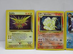 Vintage Lot of 5 HOLOFOIL RARE Pokemon WOTC Trading Cards from Cool Collection