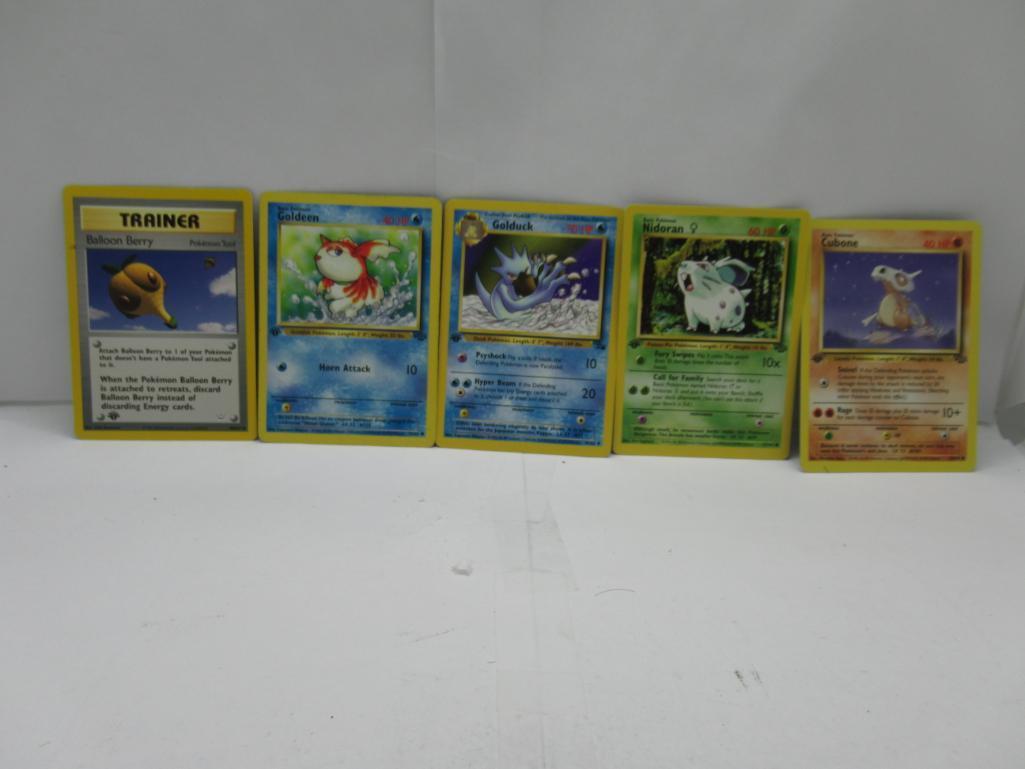 Vintage Lot of 5 1ST EDITION WOTC Pokemon Trading Cards from Cool Collection