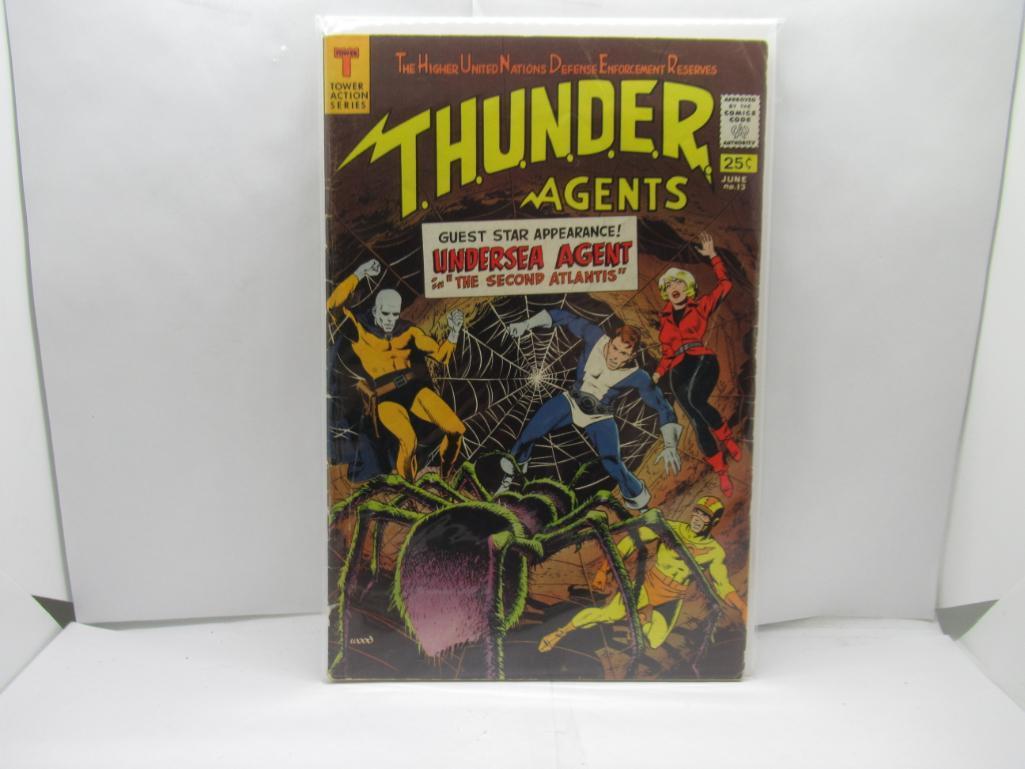 Tower Action Series THUNDER AGENTS #13 Silver Age Key Comic Book from Cool Collection