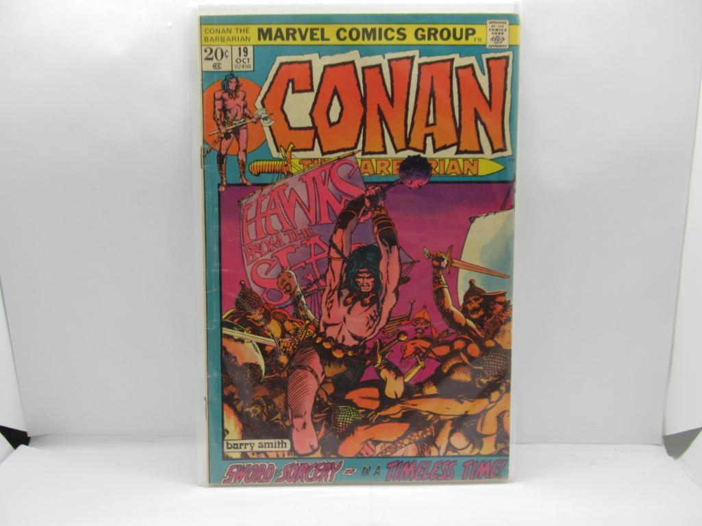 Vintage Marvel Comics CONAN THE BARBARIAN Bronze Age Comic Book from Estate Collection