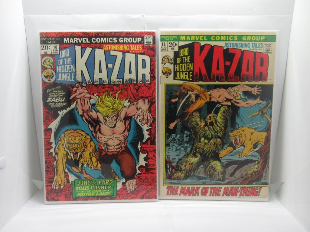 Astonishing Tales #13 & 16 Jim Starlin Kazar Bronze Age Marvel 1973