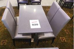 1 table 4 chairs