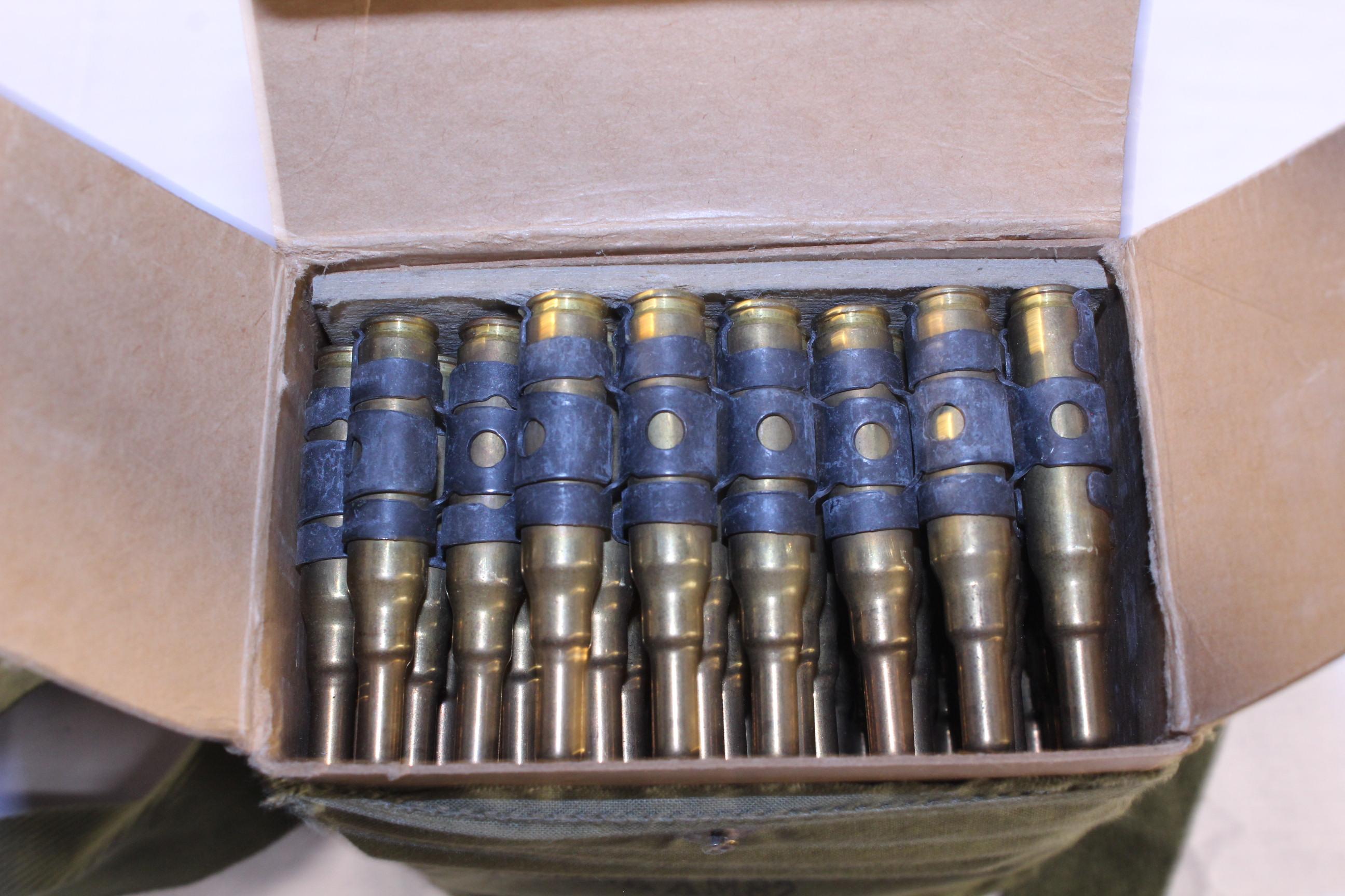 Nato 7.62 100 Rounds Linked Blanks Belt in Carrying Case