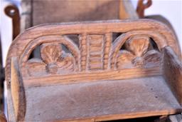 Early Wooden Carved Childs Wagon