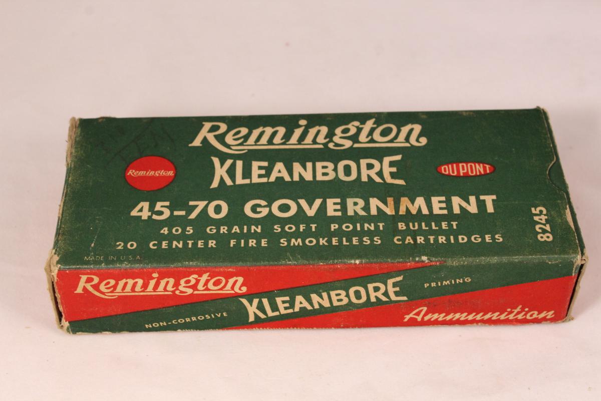 Vintage Remington Kleanbore 45-70 Government Ammo No 8245
