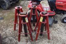 Lot of 4 Central Machine Jack Stands