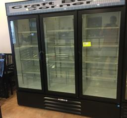 Three door commercial refrigerator
