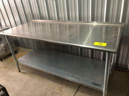 Stainless table 6'x30"