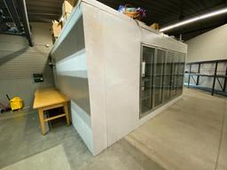 16'x14' Walk-In Cooler w/5' wide door and side access doors