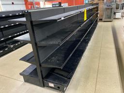 Double sided gondola shelving