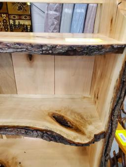 Live Edge Bookcase, 33x13x51 1/2"