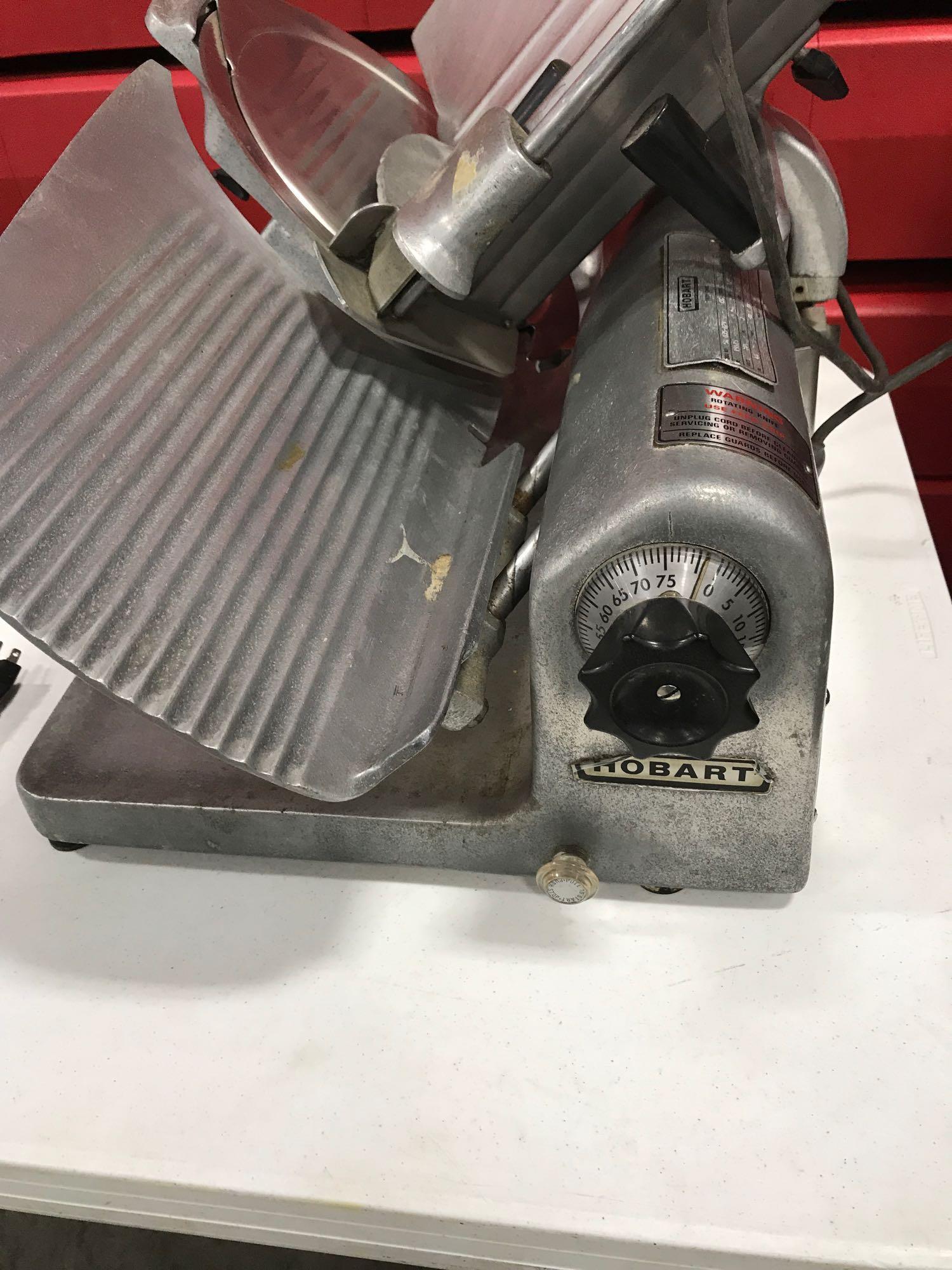 Hobart meat slicer