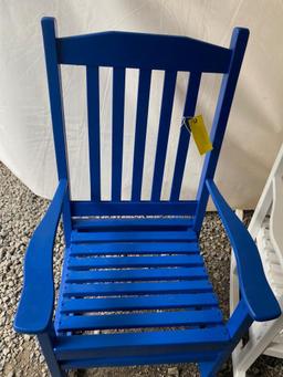 BLUE WOOD ROCKER