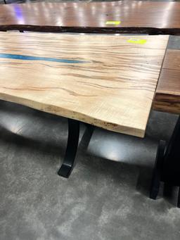 WORMY MAPLE TABLE 95.5X35IN