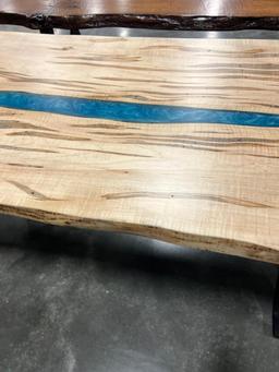 WORMY MAPLE TABLE 95.5X35IN