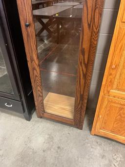 OAK CABINET 25.5X13.5X71IN