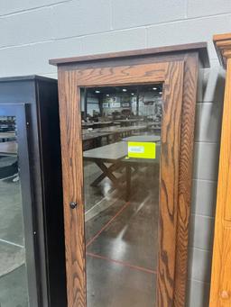 OAK CABINET 25.5X13.5X71IN