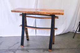 Barrel Stave Base Sofa Table