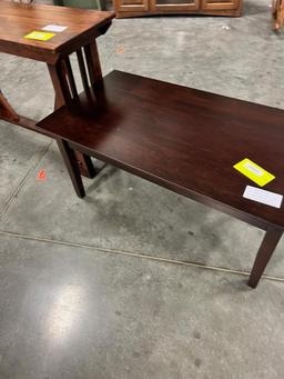 CHERRY COFFEE TABLE RICH TOBACCO 42X22X19IN