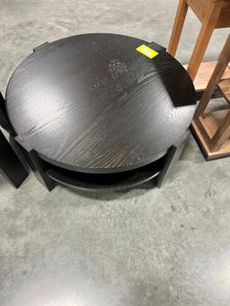 ROUND COFFEE TABLE 36X16IN BLACK