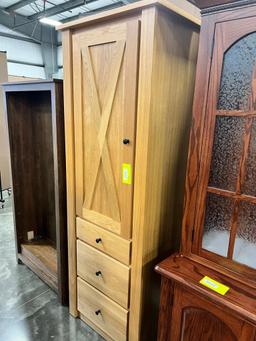 CUPBOARD W/ 3 DRAWERS 28X21X84IN