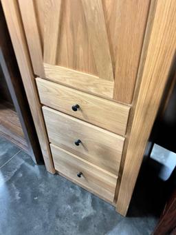 CUPBOARD W/ 3 DRAWERS 28X21X84IN