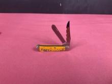 New Case Tested XX Mini Trapper 2 Blade Halloween Knife #6207 MFG 2007 USA New In Tin Box w/Sheath