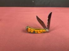 New Case Tested XX Mini 2 Blade Halloween Knife #TB62110 MFG 2007 USA New In Tin Box w/Sheath