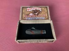 New Winchester Rocky Mountain Elk Foundation 2 Blade Bullet Knife MFG 2001 #WN29104RMEF New In Box