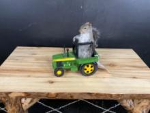 Taxidermy Squirrel on John Deere