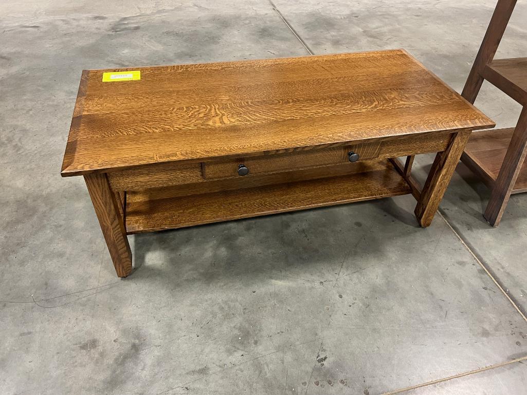 QSWO COFFEE TABLE DARK WALNUT 46X22X19IN