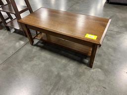 QSWO COFFEE TABLE DARK WALNUT 46X22X19IN