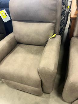 LIGHT GREY RECLINING CHAIR