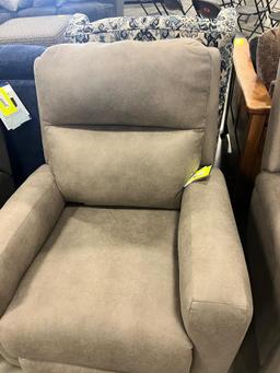 LIGHT GREY RECLINING CHAIR