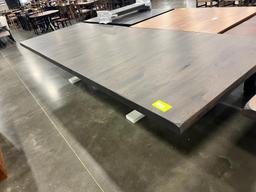 OAK TABLE ONLY W/4 LEAVES 54X108IN