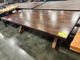 WALNUT TABLE ONLY 96X42IN