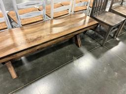 B MAPLE BENCH 62IN
