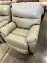 RECLINER TOP GRAIN LEATHER CABOT BISON GRAY