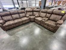 RECLINING SECTIONAL MONTANA BUCK SKIN