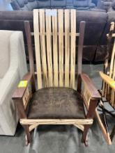 W MAPLE/WALNUT CABIN ROCKER NATURAL