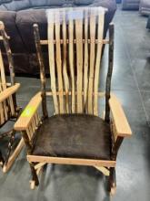 W MAPLE/WALNUT CABIN ROCKER NATURAL