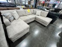 SAND 3 PC SECTIONAL W/4PILLOWS