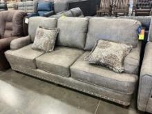 GREY SOFA W/2PILLOWS