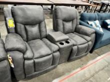 CHARCOAL DOUBLE RECLINER