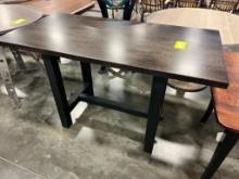 B MAPLE TABLE ONLY W/1 LEAF CAPPUCCINO 60X36X36IN