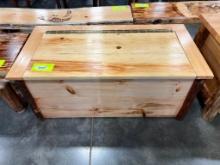 PINE STORAGE CHEST NATURAL 42X21X19 IN