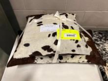 PAIR OF BRAZILIAN COWHIDE PILLOWS