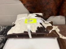 PAIR OF BRAZILIAN COWHIDE PILLOWS