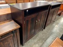 BROWN MAPLE TV STAND RICH TOBACCO 48X20X45 IN