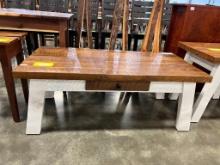RECLAIMED ASH COFFEE TABLE 48X24X19 IN